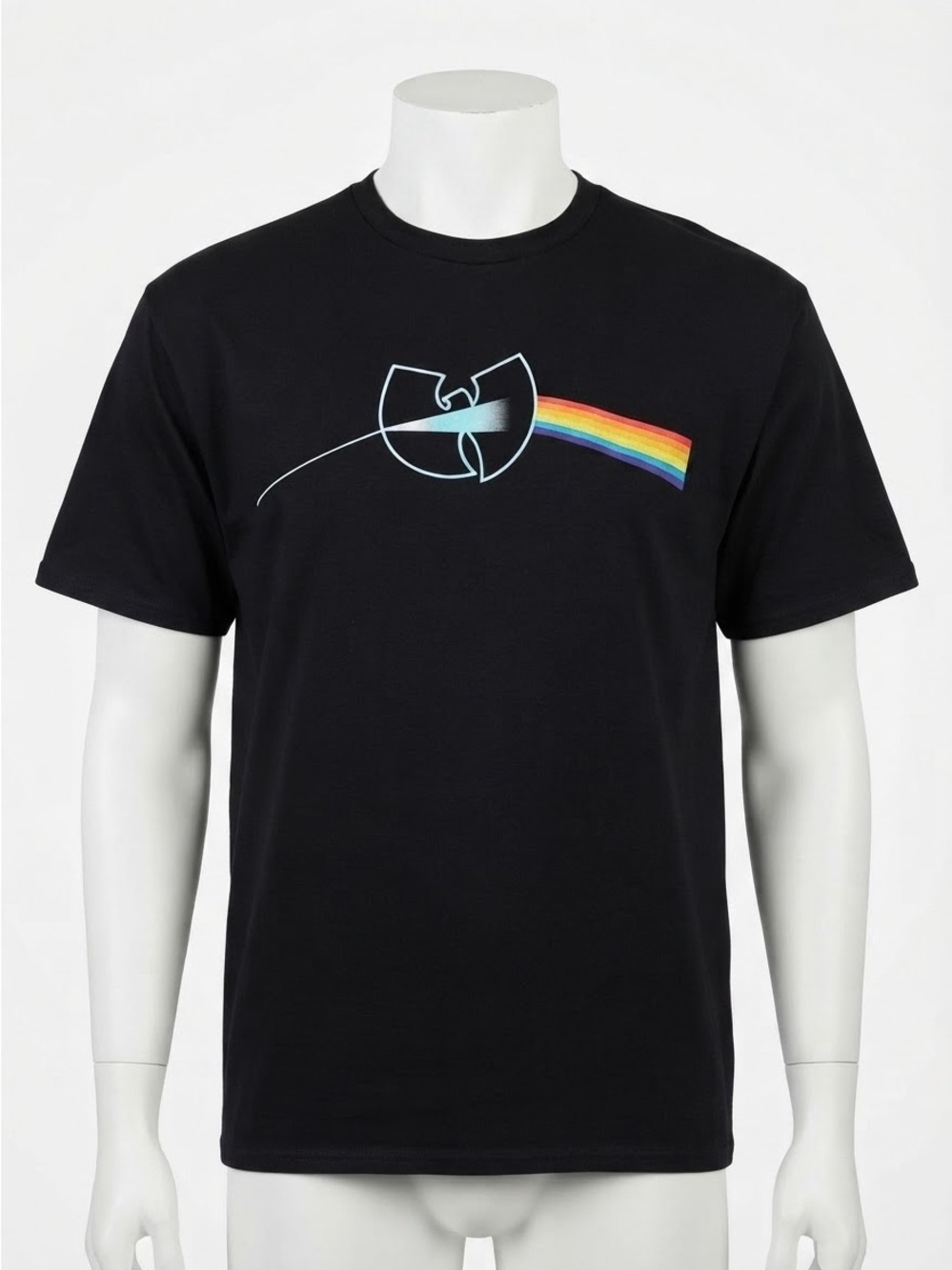 Vintage Wu-Tang Brand Limited Pink Floyd Dark Side Moon Mashup Tee 2000s Medium